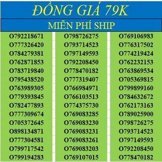 Sim số đẹp mobifone 09 giá rẻ