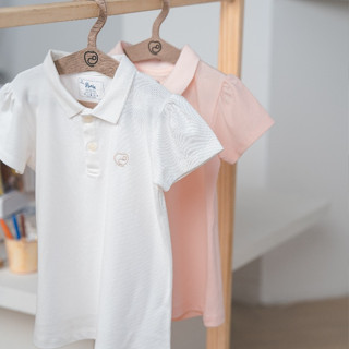 Áo ngắn tay cổ Polo bé gái từ 6 tháng đến 5 tuổi - BU Baby Ponie BPN3303BG