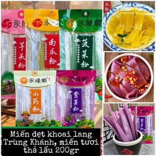 Miến dẹt khoai lang rau củ thả lẩu Trùng Khánh dai ngon 200gr