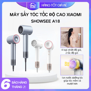 Máy sấy tóc ion âm xiaomi showsee a18 chính hãng - công suất 1600w - làm khô tóc nhanh dưỡng ẩm - mijia
