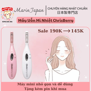 (Sẵn,nội địa Nhật)Máy uốn mi kẹp mi chuốt cong mi Mini Eyelash Curler ChrisBerry hàng nội địa Nhật Bản
