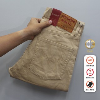 Quần Kaki Jean Màu kem KA-03, Quần Kaki Jean Nam Dáng Ôm Đứng, Chất vải co giãn thoải mái - Doki