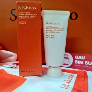 (T5.2026 35ml)Mặt nạ tẩy tế bào chết bạch sâm Sulwhasoo White Ginseng Radiance Refining Mask