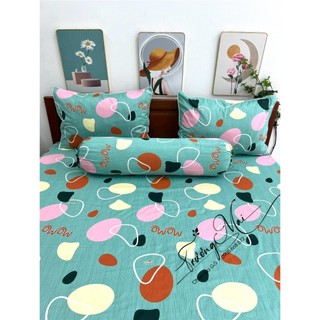Bộ drap ga gối 100% coton họa tiết rất đẹp chất vải mềm mát