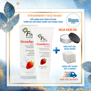 Sữa rửa mặt sáng da, trẻ hóa làn da Fixderma Strawberry Face Wash