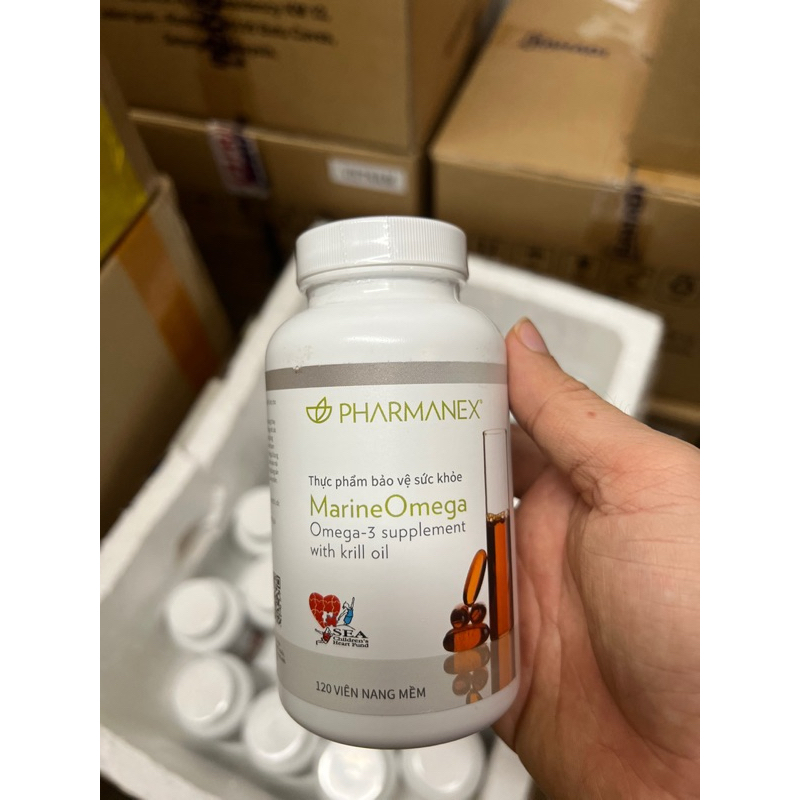 [ Tem tiếng việt ] Nuskin omega3 Marine dầu cá 120 viên có mã Quyét QR.