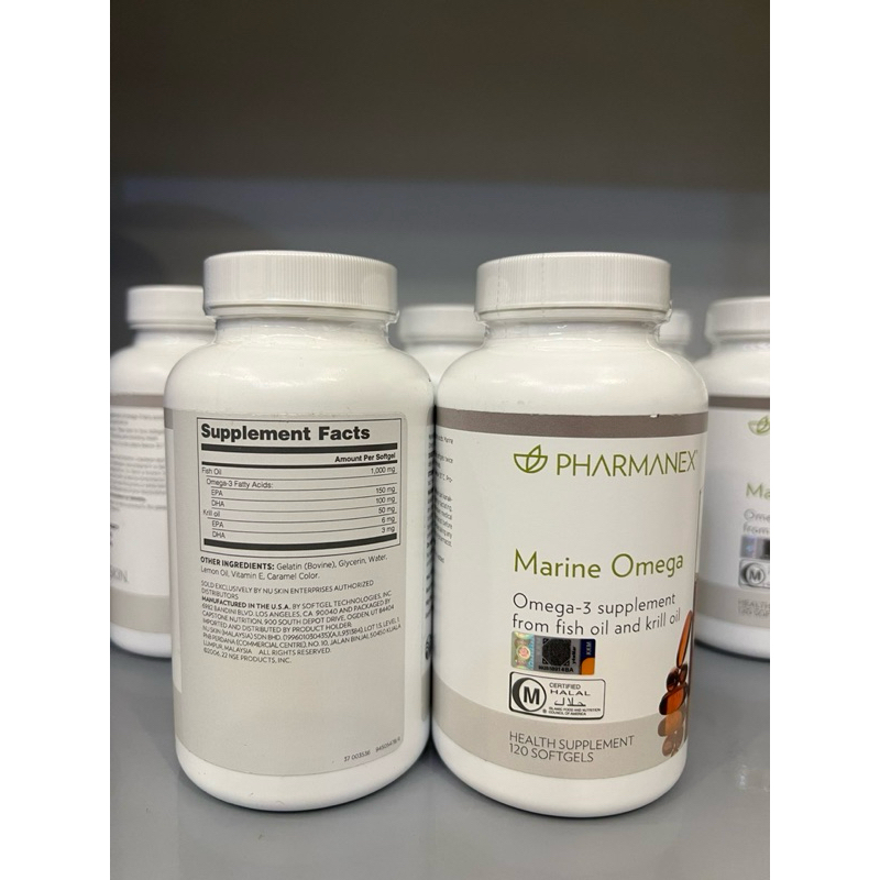 Viên uống Omega 3 nuskin Marine 120Viên Tem tiếng việt.