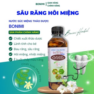 Nước Súc Miệng Thảo Dược. Hết Sâu Răng Hôi Miệng Nhiệt Miệng.[Chính Hãng]. Sạch Thơm Miệng
