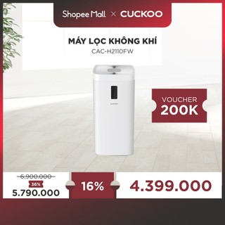 Máy lọc không khí Cuckoo CAC-H2110FW - Diện tích sử dụng 70m2, lọc bụi siêu mịn, màng lọc than hoạt tính khử mùi hôi