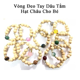 Vòng Đeo Tay Dâu Tằm Hạt Châu Cho Bé Yêu