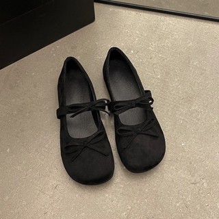 [ HÀNG SẴN] Giày bệt nữ giày búp bê mũi tròn phong cách vintage mẫu mới