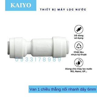 Van 1 chiều thẳng 2 đầu dây 6li dùng cho máy lọc nước ro