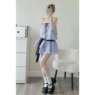 h2/| VÁY KẺ 2S PHỐI NGỰC NƠ EO |