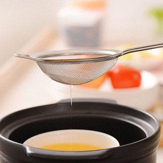 Ray lọc bột, ray lọc cháo, lọc nước trái cây, vợt lọc trà bằng inox nhiều size