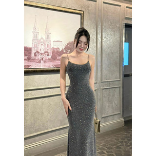 Đầm 2 dây Body dáng dài đi tiệc sang trọng BlingBling Long Dress - 3575