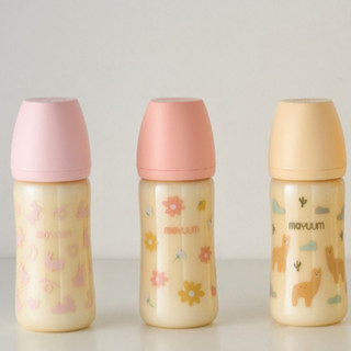 Tem Công Ty- Bình sữa Moyuum 170ml 270ml chọn núm 1 2 3 4, Bình sữa moyuum thỏ lạc đà chính hãng