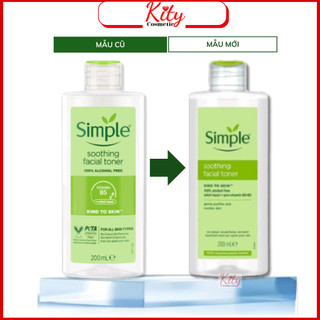Nước hoa hồng cân bằng da dịu nhẹ simple 200ml
