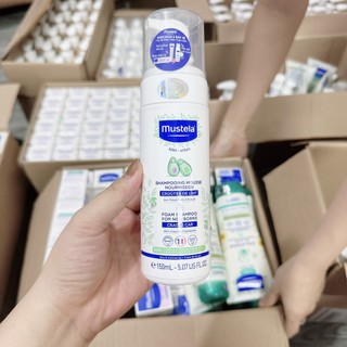 Mustela Dầu gội tạo bọt cho trẻ sơ sinh siêu nhẹ nhàng Foam Shampoo For Newborns 150ml