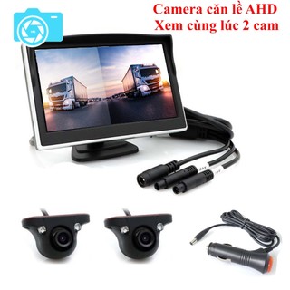 Bộ camera cặp lề không cần khoan gương và màn hình LCD 5"; 4.3" 800x480, chống nước, rõ nét