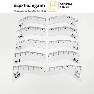 khung chân mày 5 dang Bộ dụng cụ luyện vẽ khuôn mày và luyện vẽ sợi trên da giả - H059