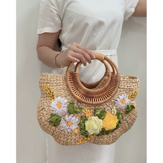 Túi lục bình hoa mai đưng đồ rộng rãi, ( có vải lót), nhiều mẩu đa dạng
