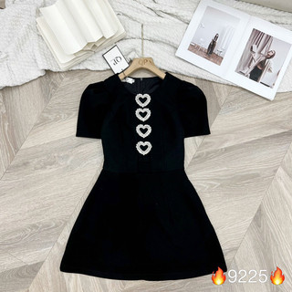 Váy Tay Bồng Tim Đá 9225