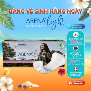 Băng vệ sinh hằng ngày Abena Light Ultra Mini 0 - Nhập khẩu Đan Mạch (Gói 24 miếng)