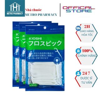  Tăm chỉ nha khoa KIOSHI-Bảo vệ răng miệng chống sâu răng giúp răng chắc khỏe-Tăm kẽ răng sợi nhỏ công nghệ Nhật Bản 