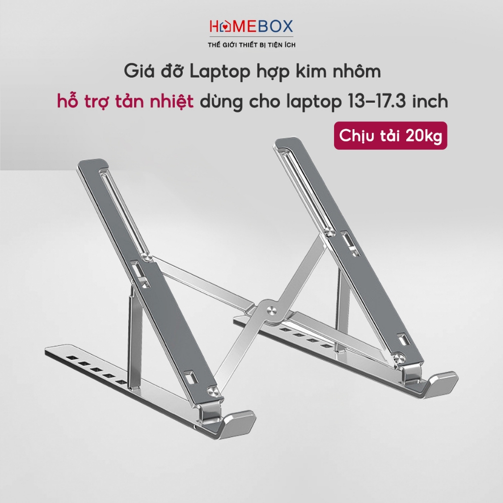 Giá Đỡ Laptop Macbook IPAD Hợp Kim Nhôm SMTech Đế Kê Laptop Tản Nhiệt Có Thể Điều Chỉnh Độ Cao
