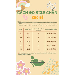 Dép len cho bé (0 đến 14 tháng)