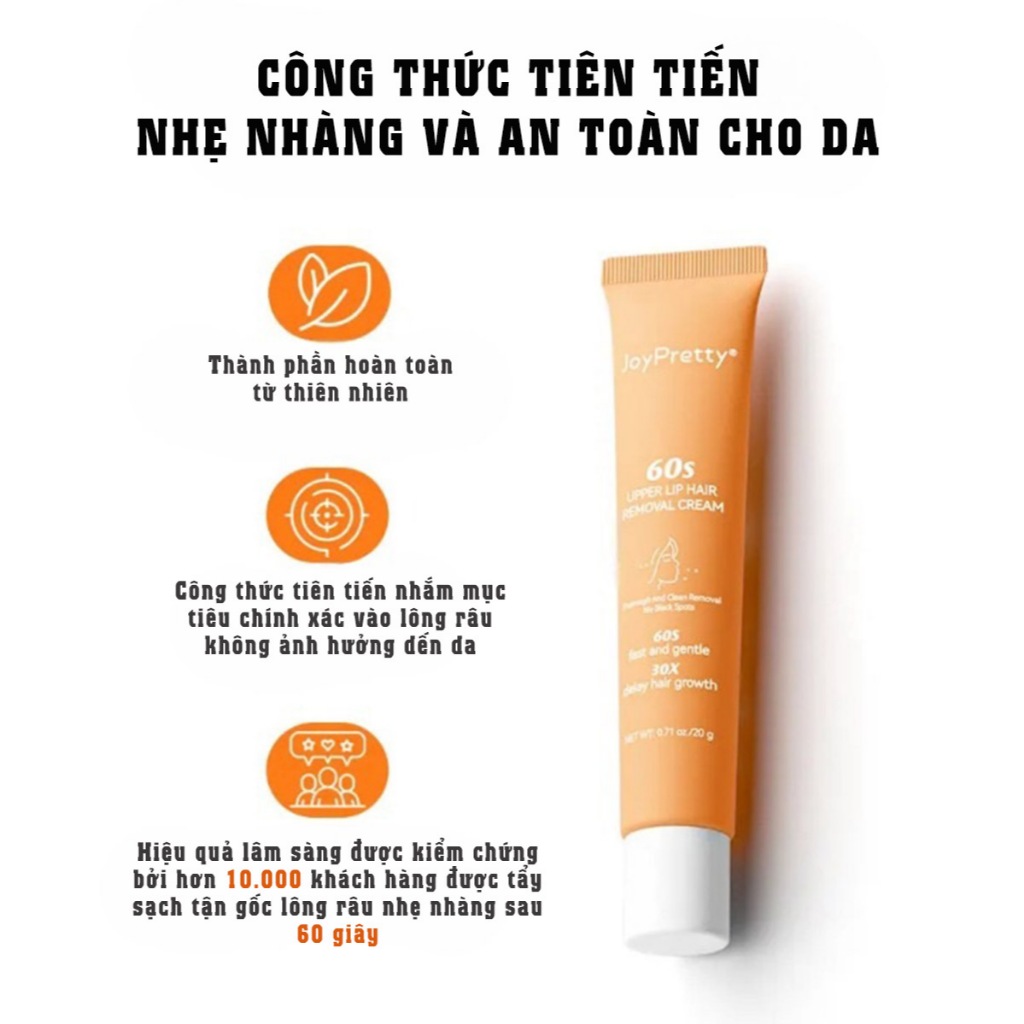 Kem wax lông râu ria mép dành riêng cho bà bầu LEAF ON, triệt lông an toàn nhanh chỉ 60 giây