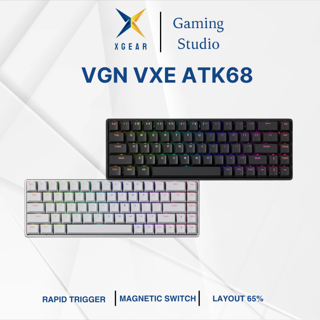 Bàn phím cơ gaming VXE ATK68 | Rapid Trigger | Magnetic Switch