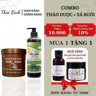 Combo dầu gội + dầu xả đức anh
