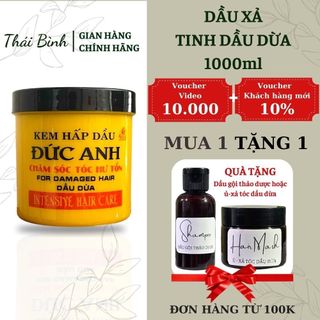 Dầu hấp - ủ xả - tinh dầu dừa đức anh - 1000ml
