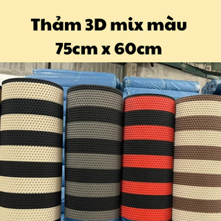 Thảm lót sàn vân 3d màu mix lẻ kích thước 75cm x 60cm, 1m x 60cm và 1m x 1.2m