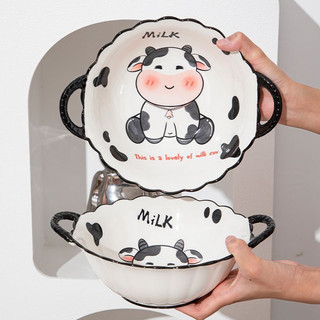 Set Bát Sứ Bò Sữa 6 Món