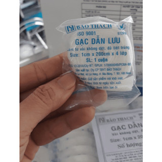 Gạc dẫn lưu Bảo Thạch [túi 50 cuộn]