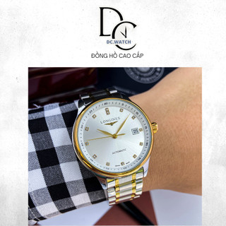 Đồng hồ nam automatic longines máy cơ mặt kính cường lực đính đá cao cấp - c6 dc.watch