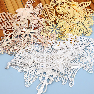 100g phiến kim loại nguyên liệu hỗn hợp làm trâm cổ trang,trang sức handmade,cosplay- TH02