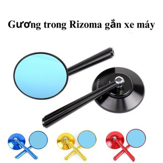 Gương Tròn Rizoma thời thượng Nhôm CNC Gắn Xe Máy- Gương gắn xe máy