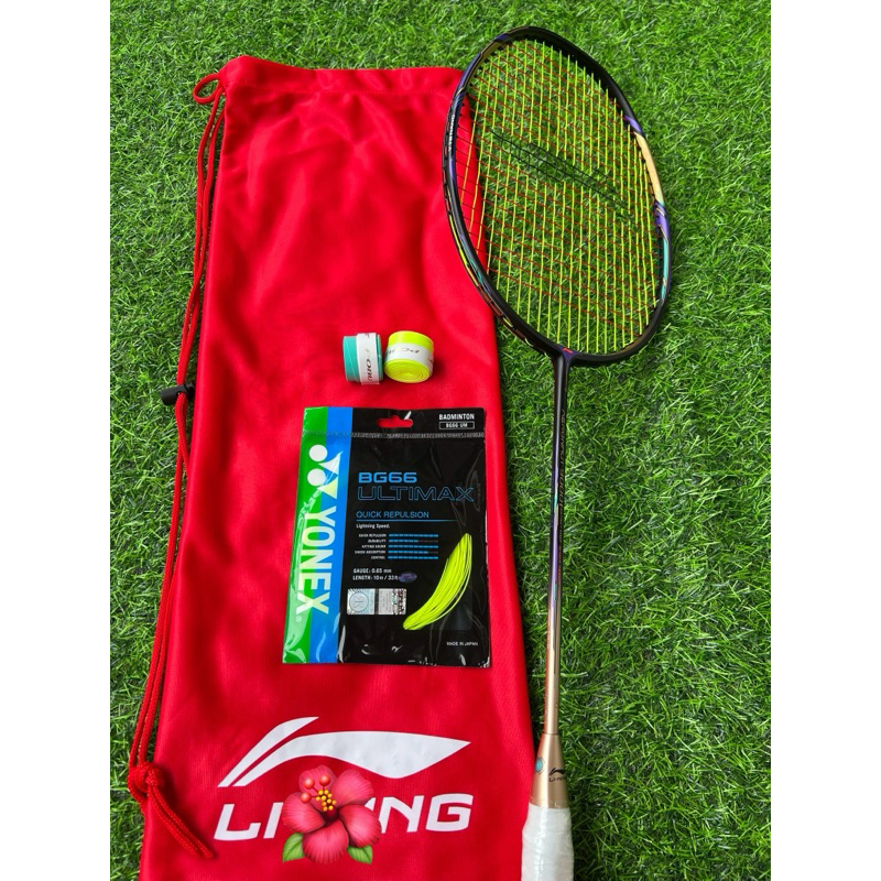 Vợt cầu lông Aeronaut 9000i Bản full các bon căng max 13kg căng sẵn 11kg tặng kèm bao vợt và 2 cuốn 