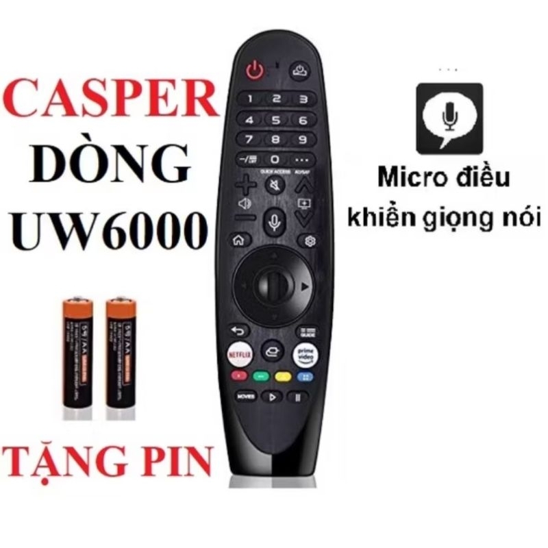 ĐIỀU KHIỂN GIỌNG NÓI TIVI CASPER 50UW6000 VÀ 55UW6000 LOẠI TỐT