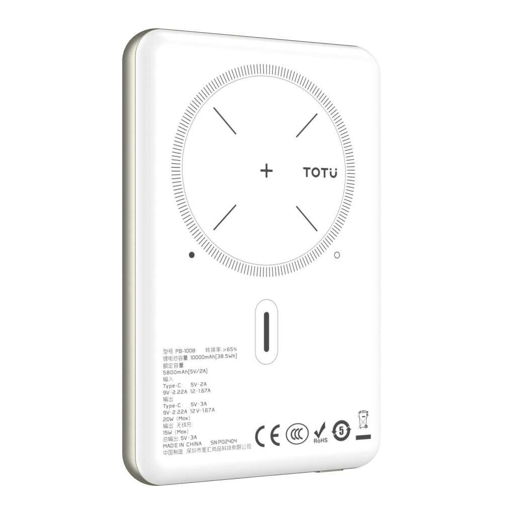 📣Sạc dự phòng không dây TOTU PB-0503 5000mah, PB-1008 10000mah từ tính 15W