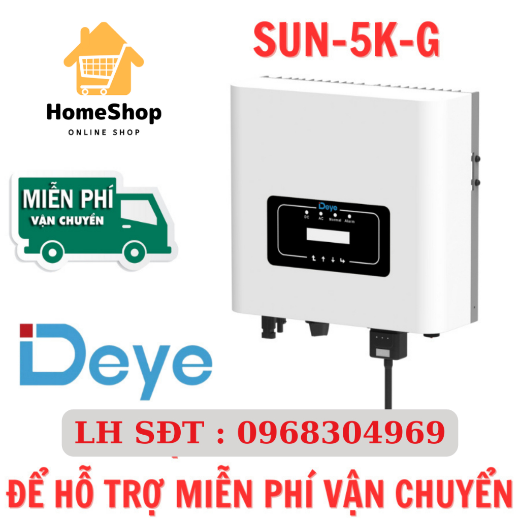 Biến tần hòa lưới DEYE 5KW | Inverter DEYE 5KW SUN-5K-G