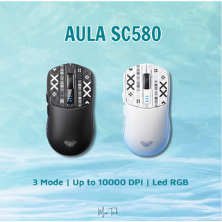 Chuột aula sc580 3 mode | led rgb | up to 10000 dpi | 82g