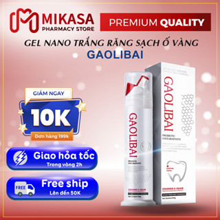   CHÍNH HÃNG  Gel Nano Bạc Gaolibai Trắng Răng Đánh Bật Vết Ố Vàng Cao Răng Làm Sạch Mảng Bám Tạo Hơi Thở Thơm Mát 