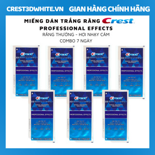 Miếng dán trắng răng Crest Professional Effects Combo 7 gói