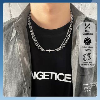 Dây Chuyền Nam Enchanted Màu Bạc Kuu Clothes - Vòng Cổ Hip Hop Chất Liệu Titan Cao Cấp Không Gỉ - Enchanted