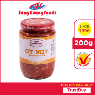 Ớt Tươi Xay Sông Hương Foods Hũ 200g - vị cay tự nhiên ăn kèm, bún , phở , mì tôm, pha nước chấm