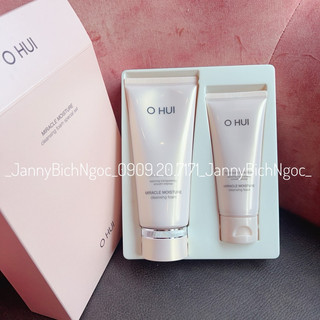 Set Sữa rửa mặt Ohui Miracle Moisture Cleansing Foam 200ml